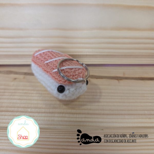 Llavero Sushi salmón
