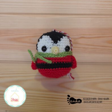 Bola Navidad pingüino